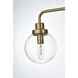 Hanson 4 Light 37 inch Satin Gold Bath Sconce Wall Light