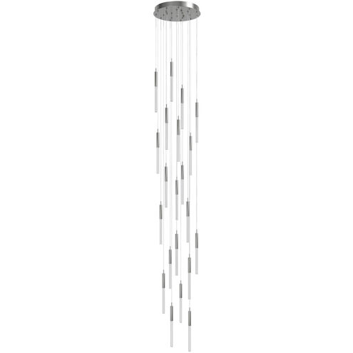 Main St. LED 22 inch Polished Nickel Multi Port Pendant Ceiling Light