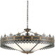 Berkeley 6 Light 40 inch Antique Gold and Moss Gray Chandelier Ceiling Light, Bunny Williams Collection