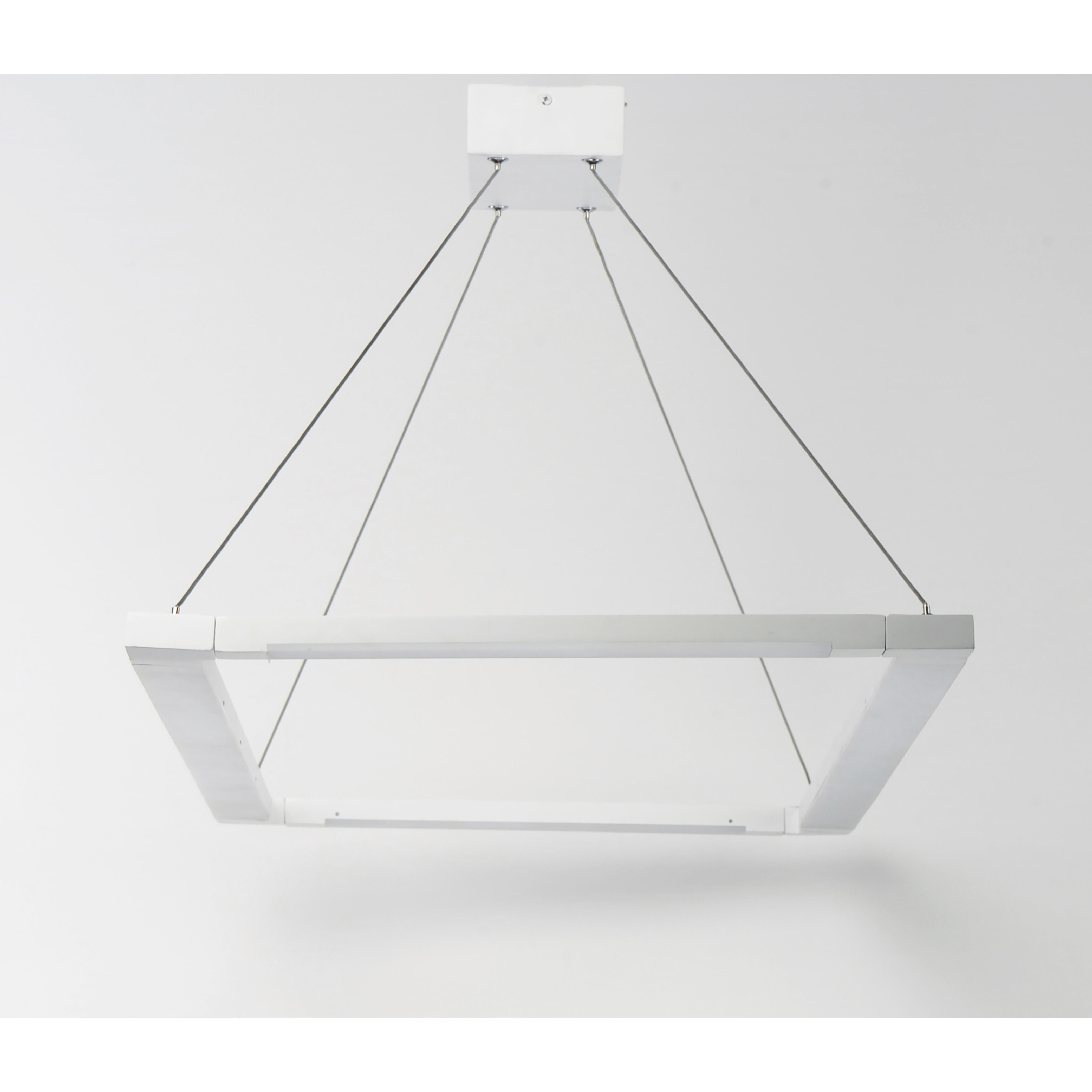 Rotator LED 27.5 inch Matte White Single Pendant Ceiling Light