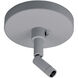 1-circuit 1 Light Silver Track Sloped Ceiling Adapter Ceiling Light