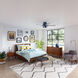 Hartland 52 inch Indigo Blue with Light Gray Oak Blades Ceiling Fan