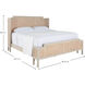 Camille Cerused White King Bed