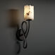 Lumenaria Wall Sconce Wall Light in Dark Bronze, Cylinder with Broken Rim, Incandescent