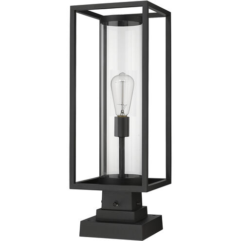 Dunbroch 1 Light 22.75 inch Black Outdoor Pier Mounted Fixture