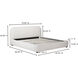 Colin Beige Bed, Queen