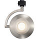 Orb 120 Brushed Nickel LED Track Head - J-Type Ceiling Light