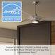 Inez 60 inch Brushed Nickel with Fresh White Blades Outdoor Ceiling Fan