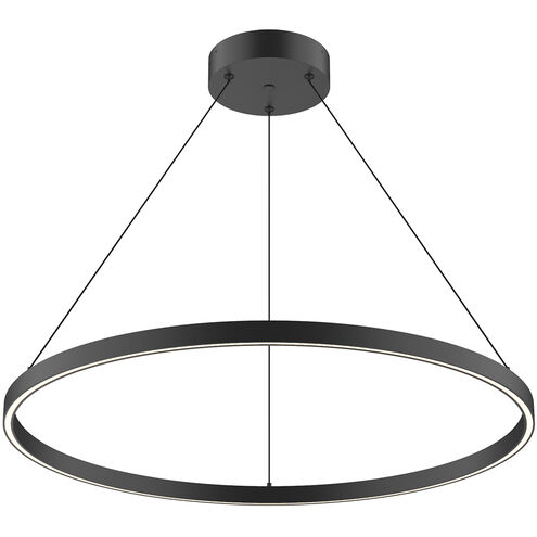 Cerchio 31.5 inch Black Pendant Ceiling Light