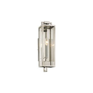 John 1 Light 17 inch Polished Stainless Outdoor Wall Sconce