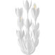 Lisa McDennon Flora 3 Light 7 inch Textured Plaster Sconce Wall Light, Sconce