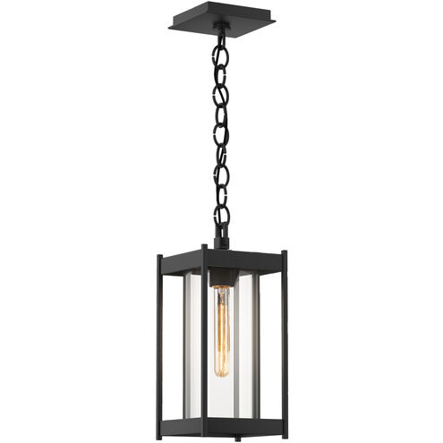 Cela 1 Light 6.2 inch Coastal Black Outdoor Lantern in Clear, Medium