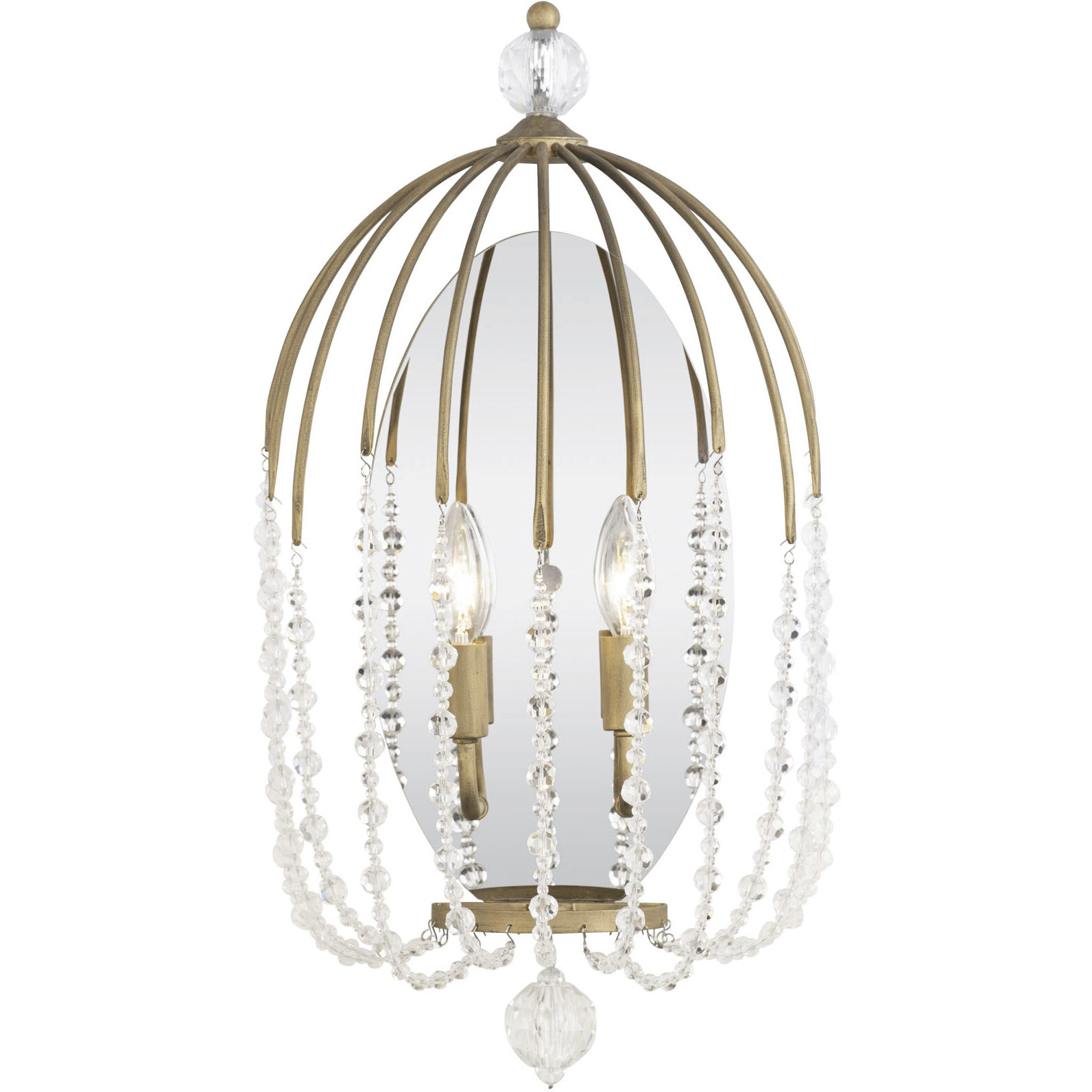 Voliere Sconce Wall Light in Havana Gold