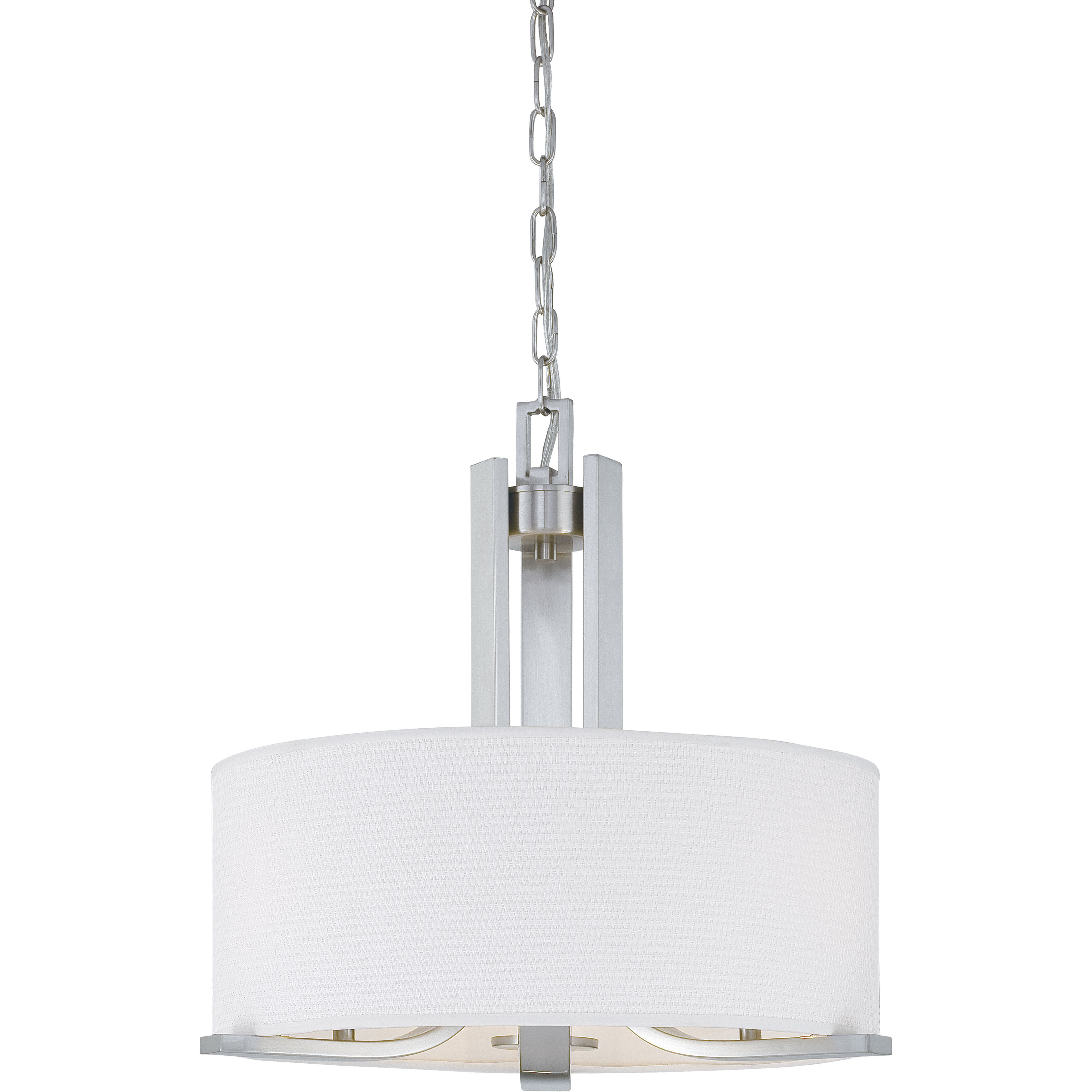 Pendenza 3 Light 20 inch Brushed Nickel Chandelier Ceiling Light