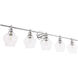 Gene 5 Light 47 inch Chrome Wall sconce Wall Light