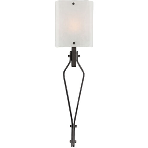 Urban Loft 1 Light 5.5 inch Flat Bronze Cover Sconce Wall Light in Smoke Granite, Angle