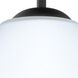 Bolla 1 Light Black Cord Pendant Ceiling Light