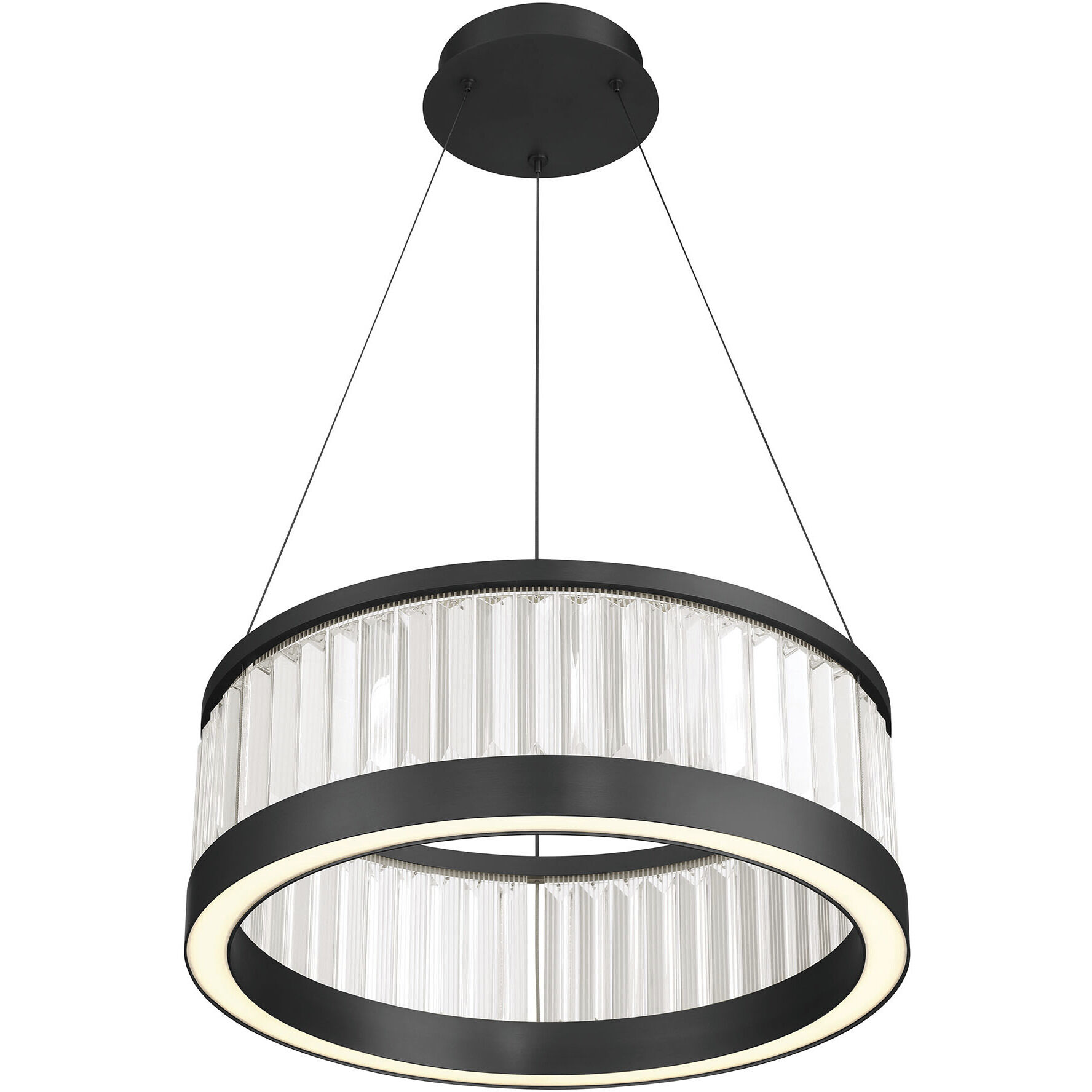 Empra LED 23.63 inch Matte Black Pendant Ceiling Light