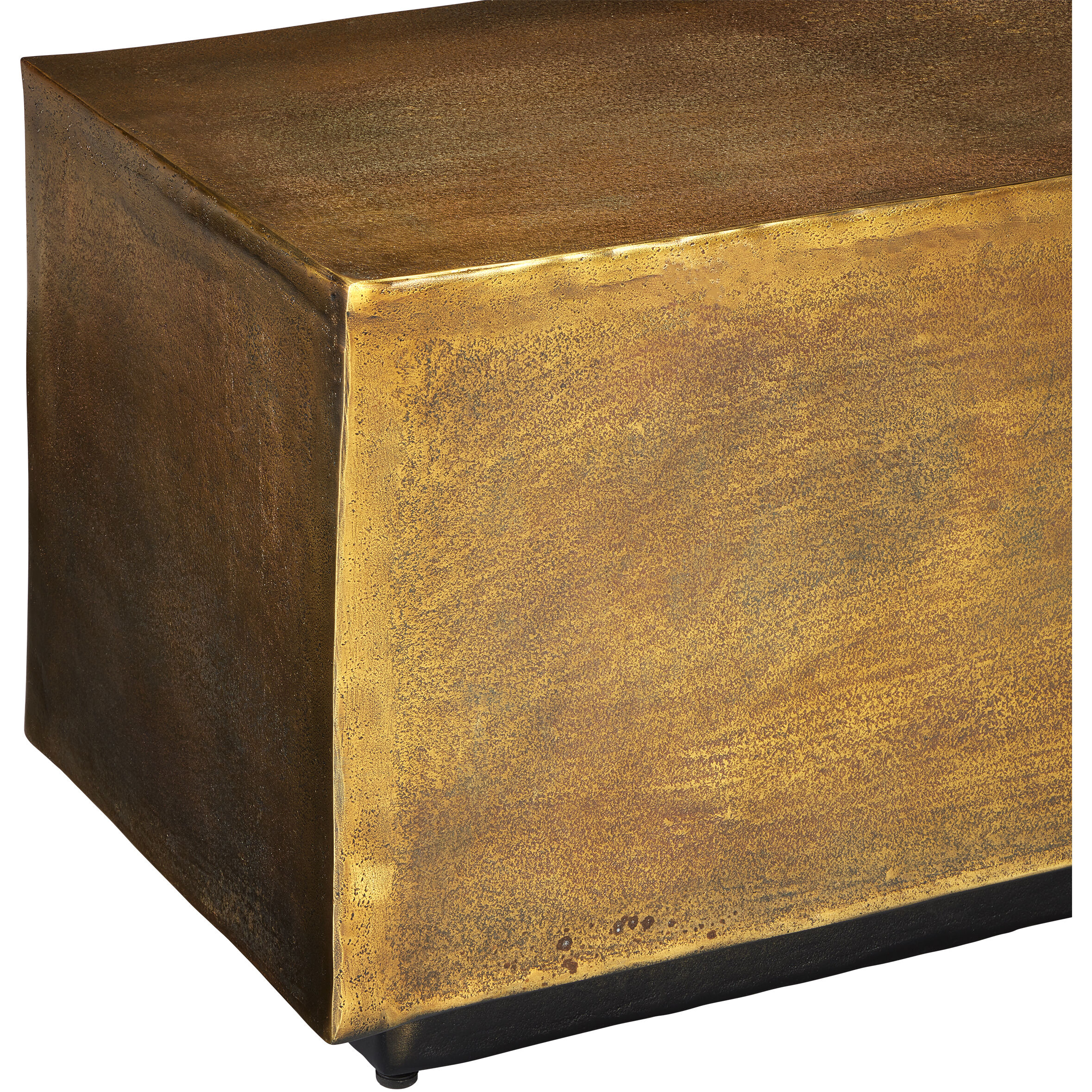 Currey & Company 4000-0153 Jahnu Antique Brass Bench