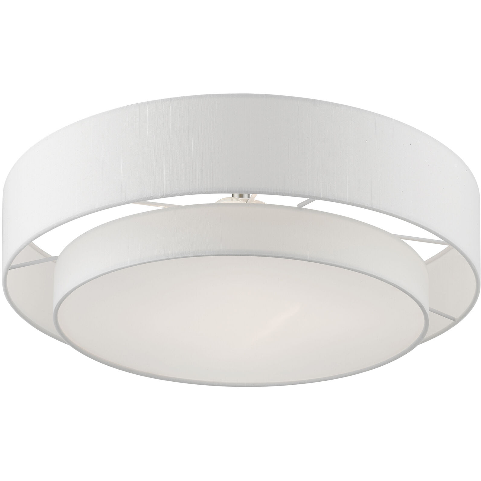 Meridian 4 Light 22 inch Brushed Nickel Semi-Flush Ceiling Light