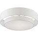 Meridian 4 Light 22 inch Brushed Nickel Semi-Flush Ceiling Light