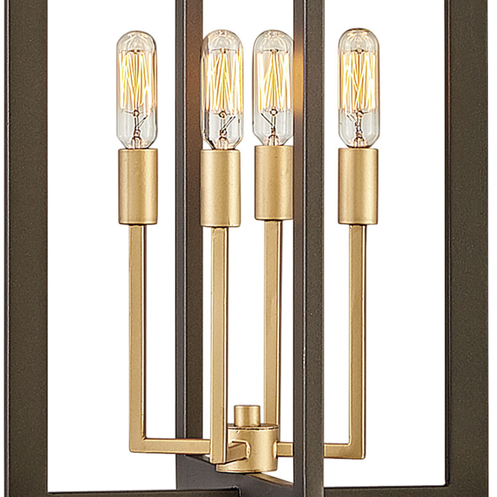 Anders 4 Light 12 inch Metallic Matte Bronze with Deluxe Gold Indoor Foyer Light Ceiling Light