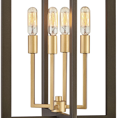 Anders LED 12 inch Metallic Matte Bronze with Deluxe Gold Indoor Foyer Light Ceiling Light