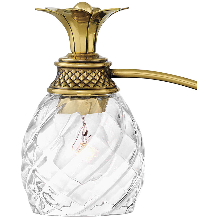 Plantation 5 Light 37 inch Burnished Brass Vanity Light Wall Light