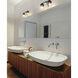 Vaughn 2 Light 15.5 inch Matte Black Vanity Wall Light