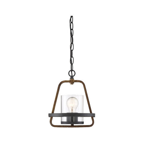 Ryder 1 Light 9 inch Forged Black Mini Pendant Ceiling Light