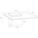 Grange 39.5 X 39.5 inch Clear / Grey Coffee Table