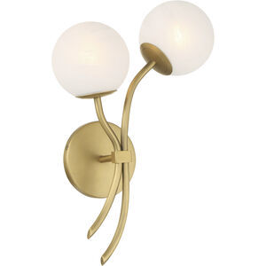 Curven Wall Sconce Wall Light in Legacy Brass