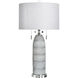 Poly 31.75 inch 60 watt Greyson Silver and White Table Lamp Portable Light