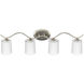 Inspire 4 Light 31 inch Brushed Nickel Bath Vanity Wall Light