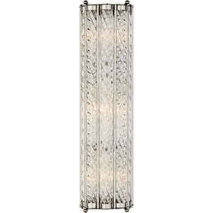 AERIN Eaton 3 Light 6 inch Polished Nickel Linear Sconce Wall Light