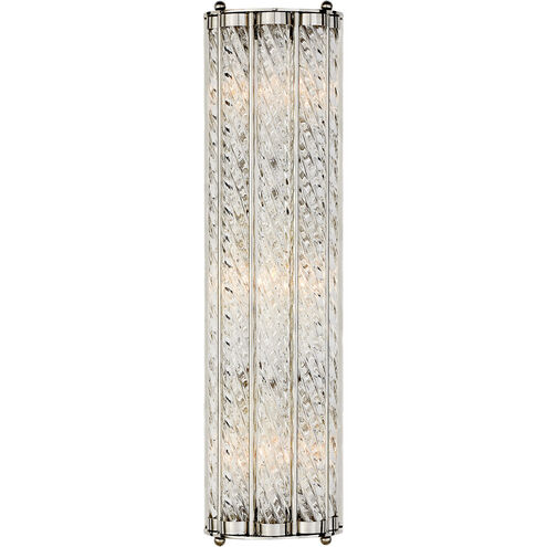 AERIN Eaton 3 Light 5.5 inch Polished Nickel Linear Sconce Wall Light