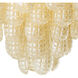 Chaves 9 Light 25 inch Champagne-Colored Glass Chandelier Ceiling Light, Small
