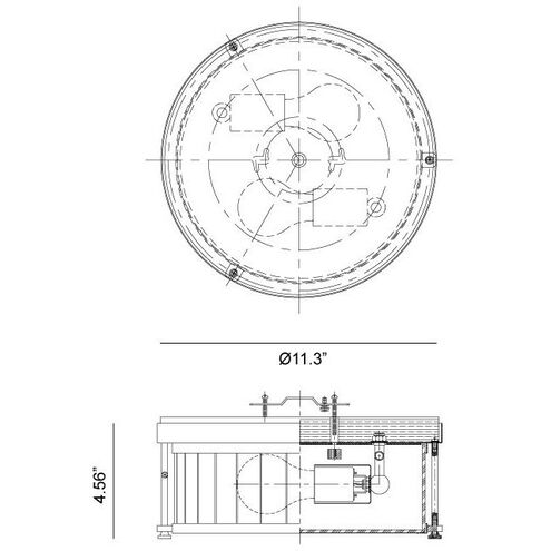 Caisse Claire 2 Light 12 inch Matte Black Flush Mount Ceiling Light