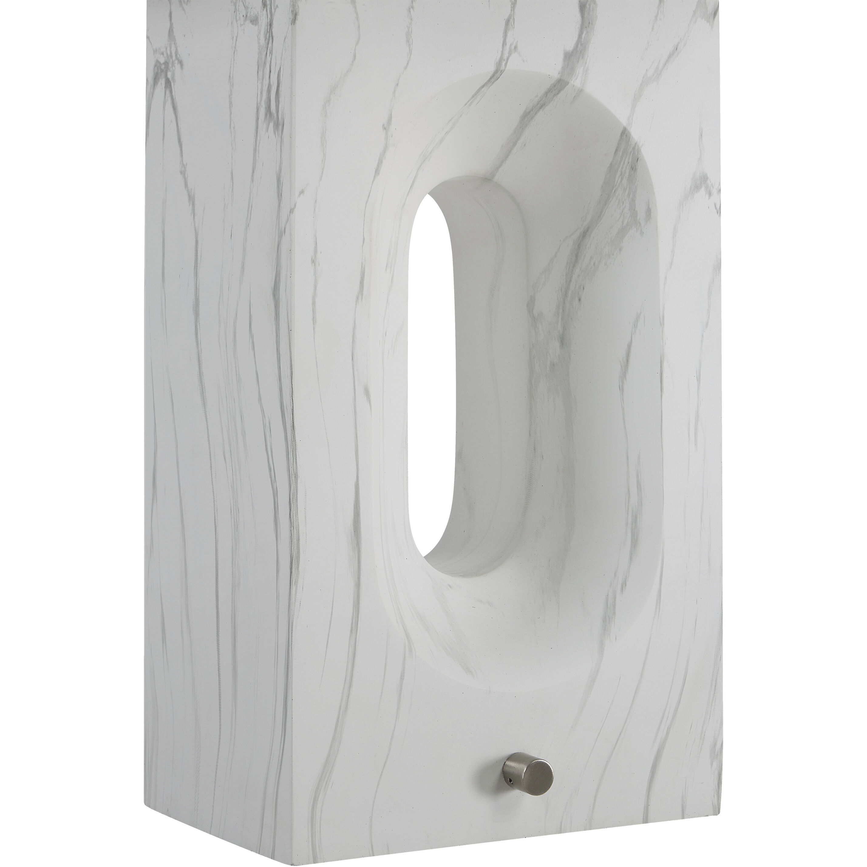 Scriba 27.5 inch Textured Matte White Table Lamp Portable Light