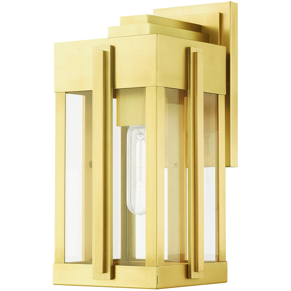 Lexington 1 Light 13 inch Natural Brass Outdoor Wall Lantern