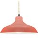 Radiance 1 Light 15.5 inch Gloss Blush and Matte Black Pendant Ceiling Light