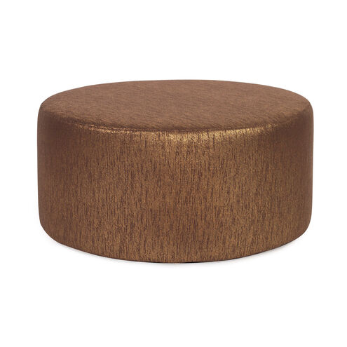 Universal 18 inch Glam Chocolate Round Ottoman with Slipcover 