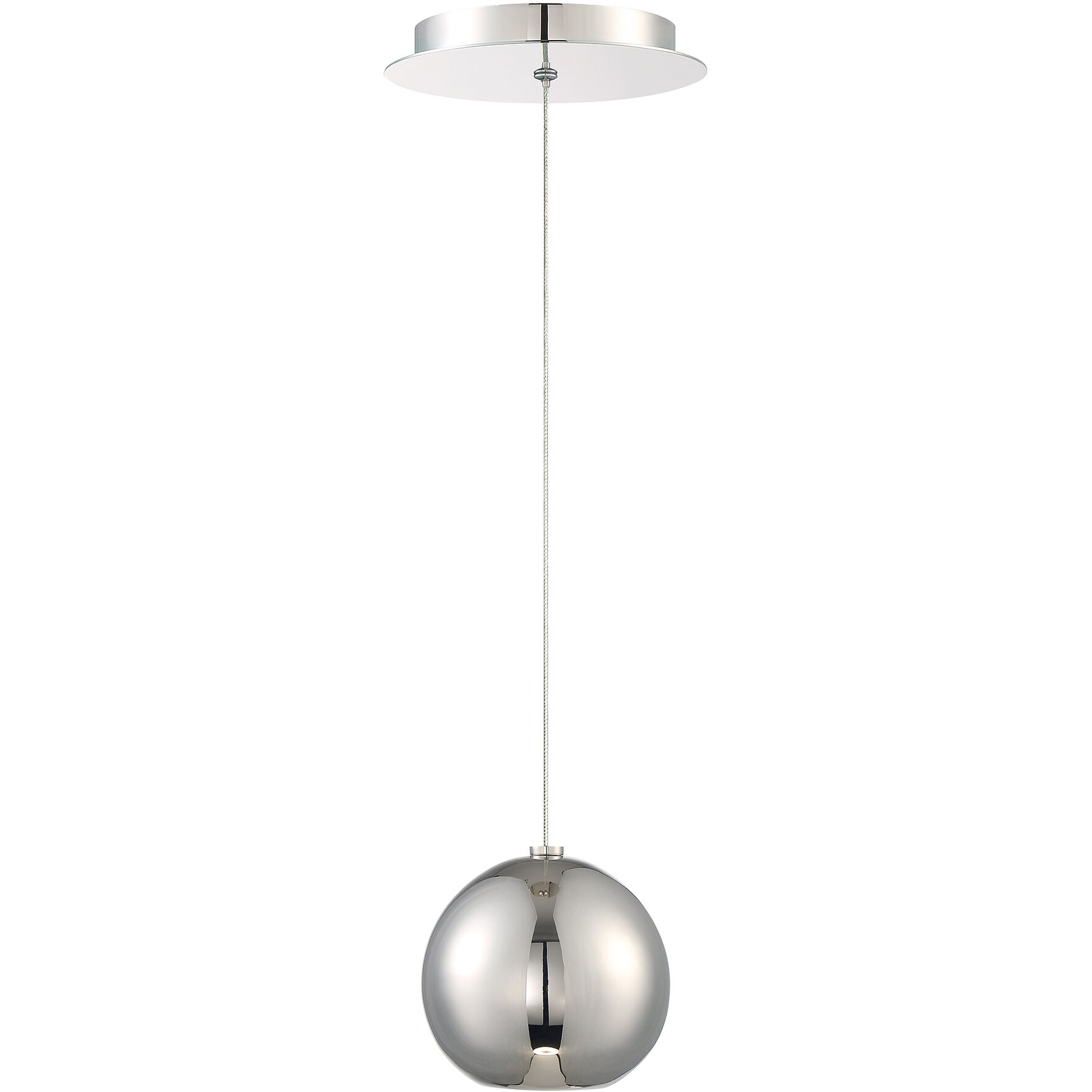 Acid LED 4.5 inch Polished Nickel Pendant Ceiling Light