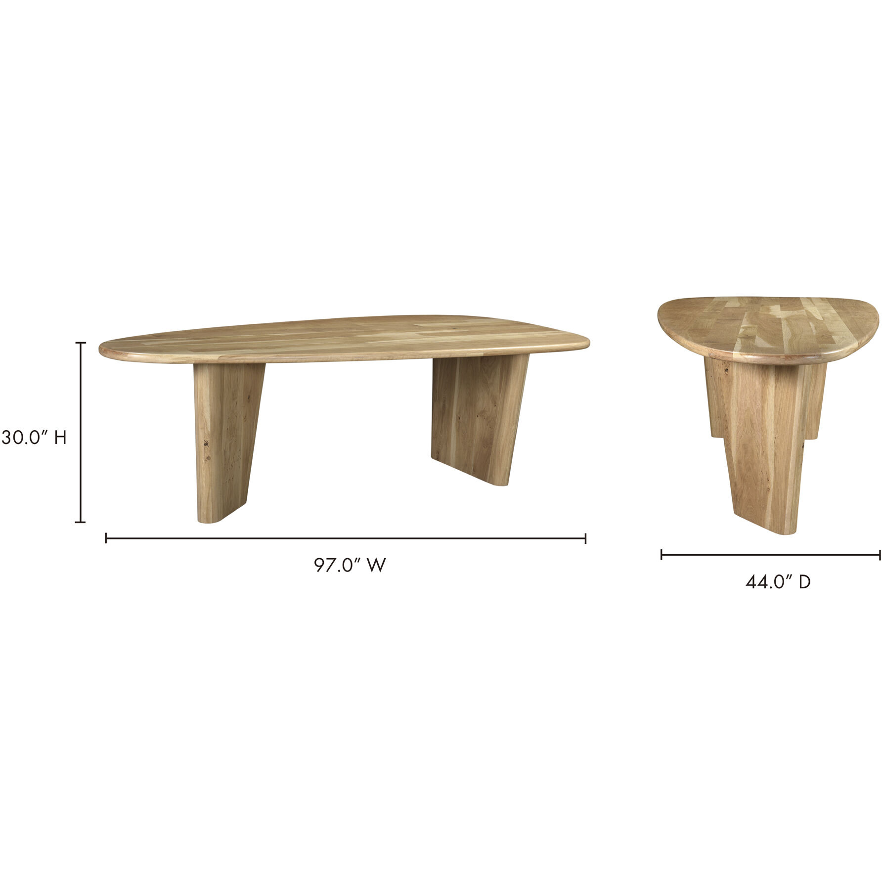 Appro 97 X 44 inch Natural Dining Table