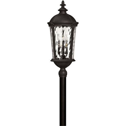 Estate Series Windsor 6 Light 34.75 inch Black Outdoor Post Mount Lantern, Extra Large