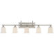 Nicholas 5 Light 42 inch Brushed Nickel Bath Light Wall Light