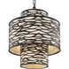 Kato 4 Light 18.75 inch Black Pendant Ceiling Light in Carbon