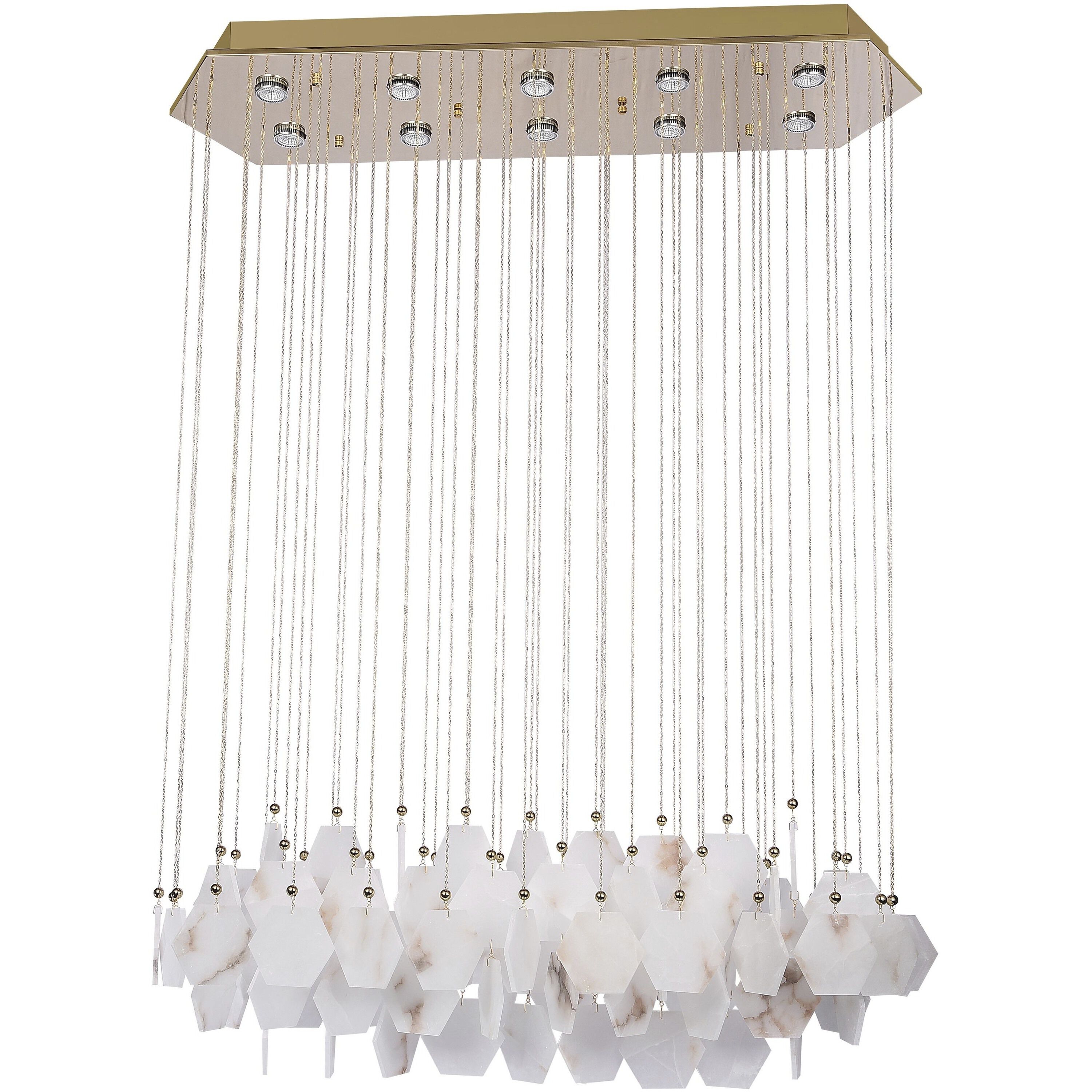Canada LED 13.7 inch Gold Chandelier Ceiling Light