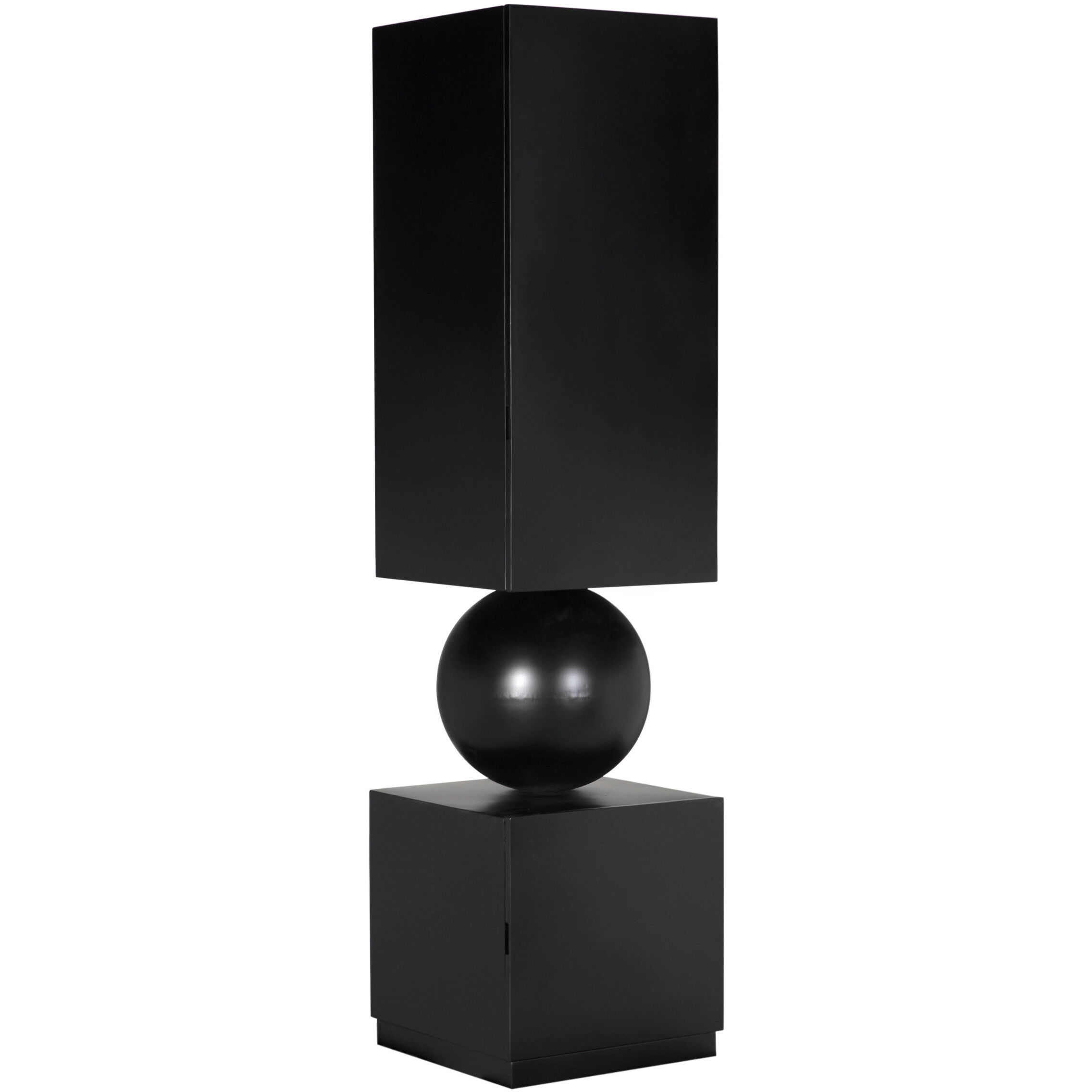 Pillar Matte Black Cabinet