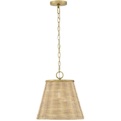 Brynn 1 Light 14 inch Lacquered Brass Pendant Ceiling Light